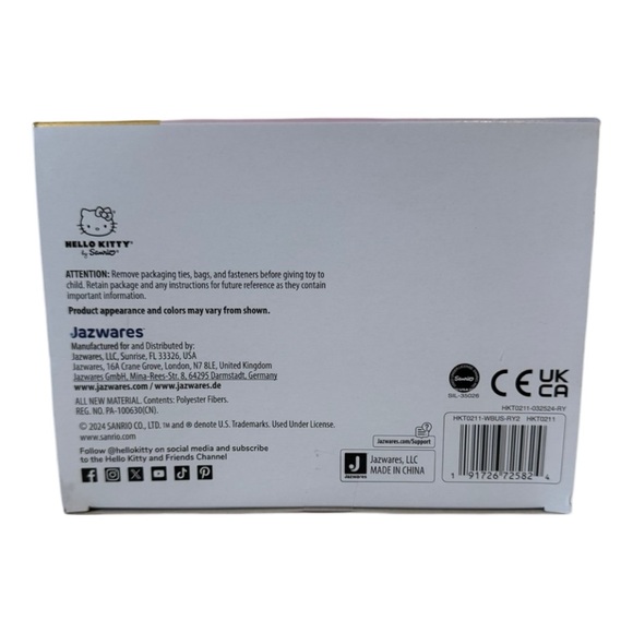 Hello Kitty Pink 50th Anniversary 8" Plush Collectible Doll - Picture 9 of 10